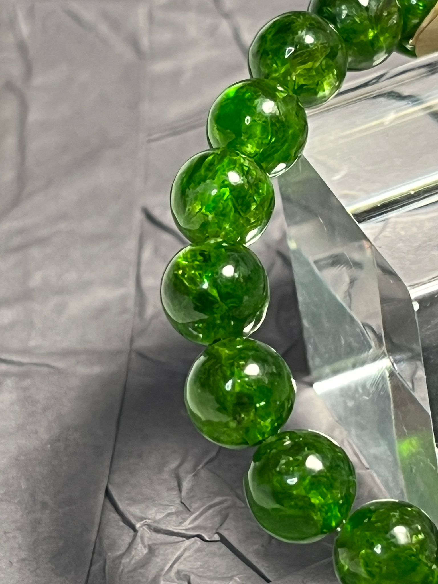 Bracelet Diopside Haute Qualité