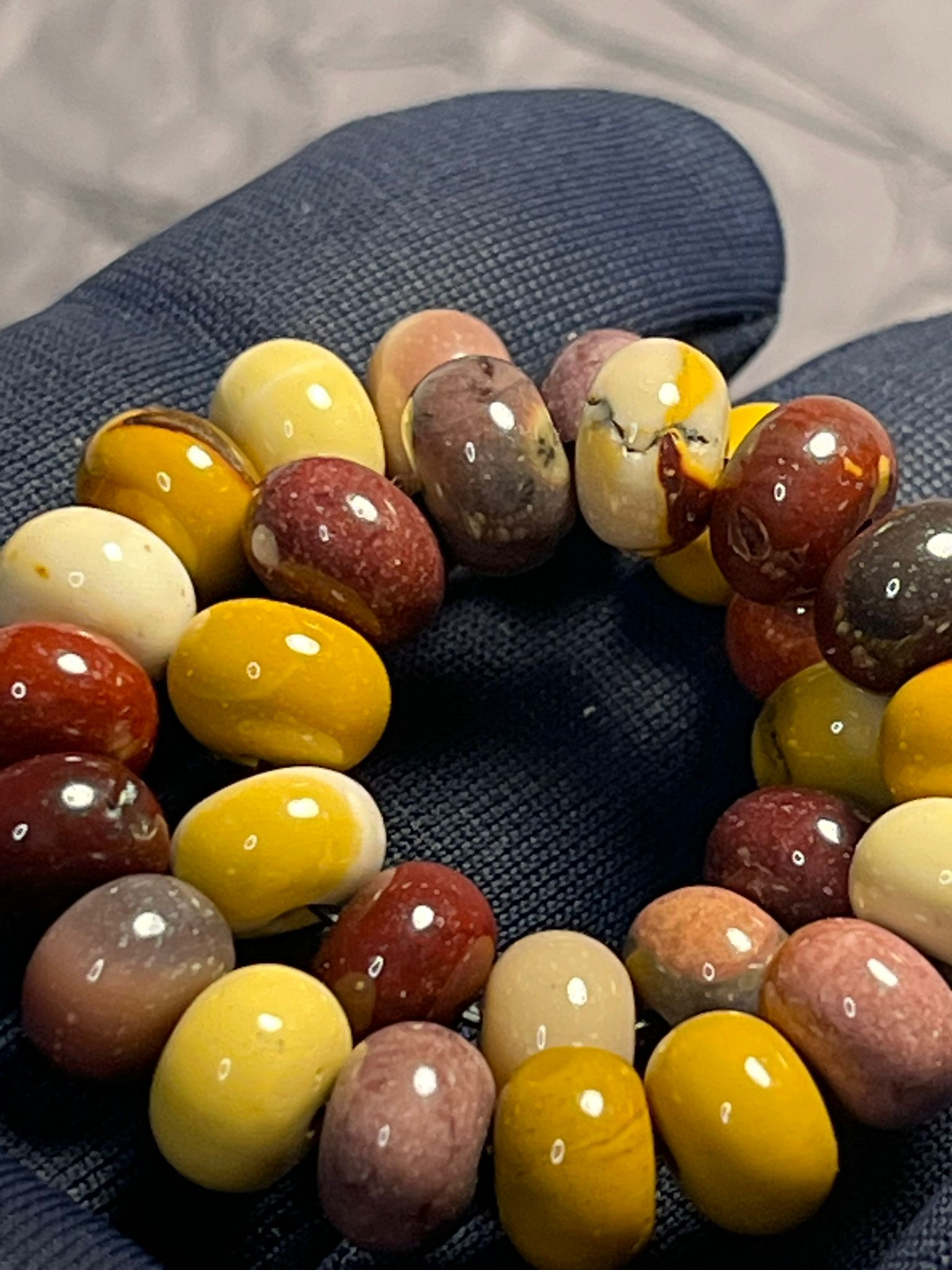 Bracelet en pierre naturelle Mokaite