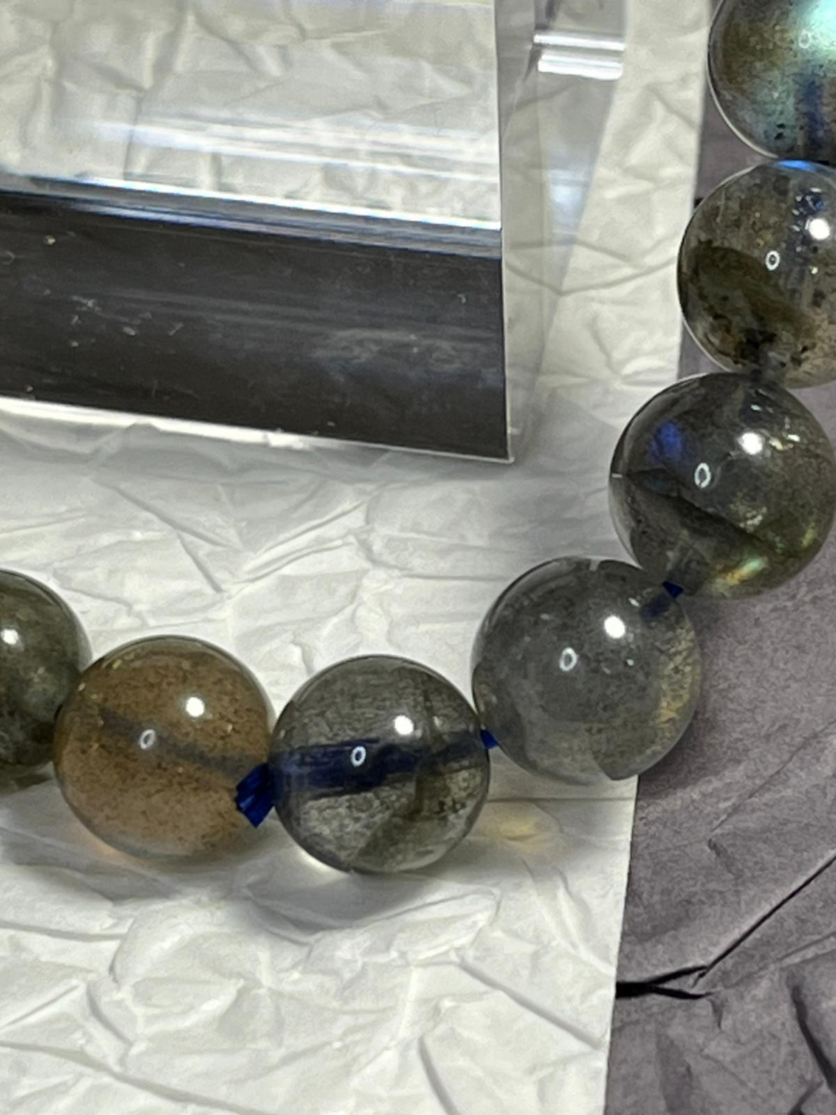 Bracelet en pierre naturelle Labradorite