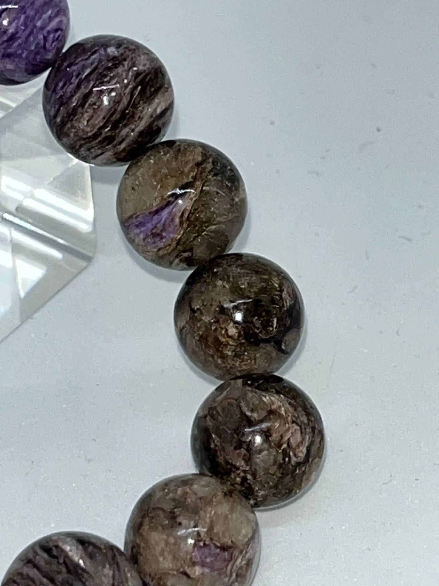 Bracelet Charoite dorée